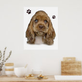 Cocker-Spaniel-Welpe Poster (Küche)