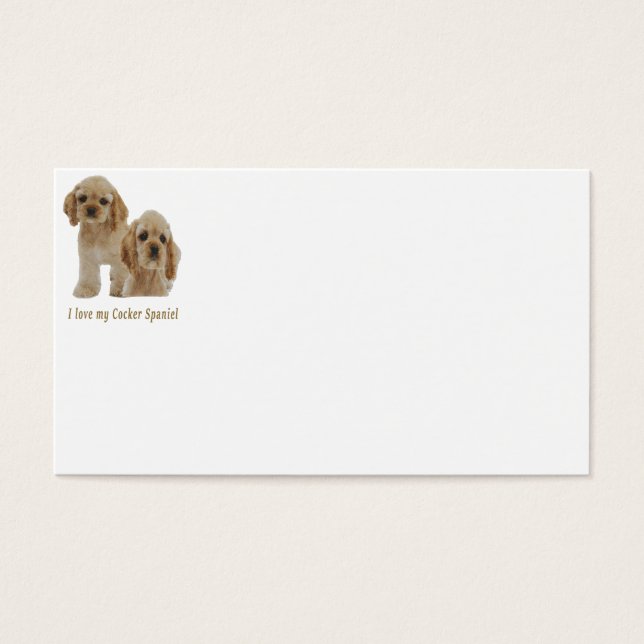 Cocker spaniel Welpen (Vorderseite)