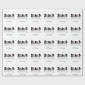 Cocker spaniel-Welpen Geschenkpapier (Flach)