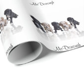 Cocker spaniel-Welpen Geschenkpapier (Rolleneckpunkt)