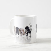 Cocker spaniel-Welpen Kaffeetasse (Vorderseite Links)