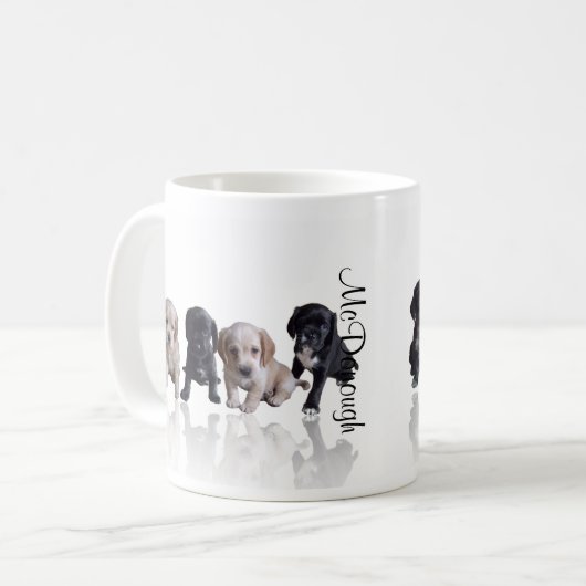 Cocker spaniel-Welpen Kaffeetasse (Vorderseite Links)