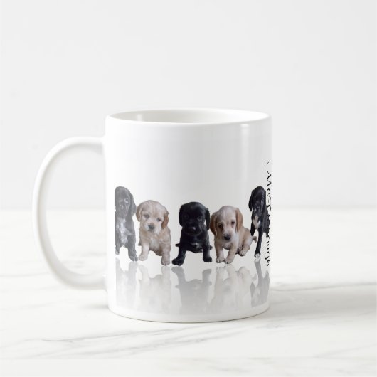 Cocker spaniel-Welpen Kaffeetasse (Links)