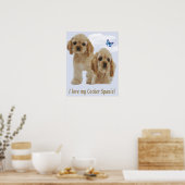 Cocker-Spaniel-Welpen-Poster Poster (Küche)