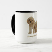 Cocker spaniel Welpen Tasse (Vorderseite Links)