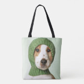 Cocker spaniel-Welpen-tragende Wolle-Kappe Tasche (Rückseite)