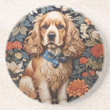 Cocker Spaniel William Morris Inspirierte Floral