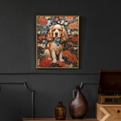 Cocker Spaniel William Morris Inspirierte Floral Poster