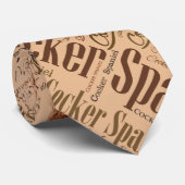 Cocker spaniel-Wort-Kunst Krawatte (Gerollt)