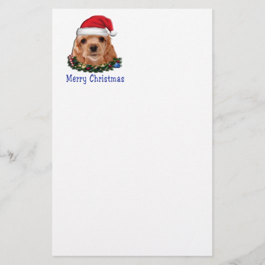 Cocker-Spaniels Briefpapier (Vorderseite)