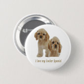 Cocker-Spaniels Button (Vorne & Hinten)
