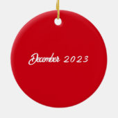 Cocker Spaniels erste Weihnachten Keramik Ornament (Hinten)