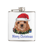 Cocker-Spaniels Flachmann (Vorderseite)