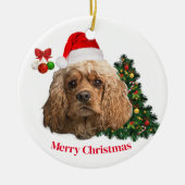 Cocker-Spaniels Keramik Ornament (Vorne)