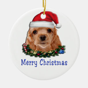 Cocker Spaniels Keramik Ornament