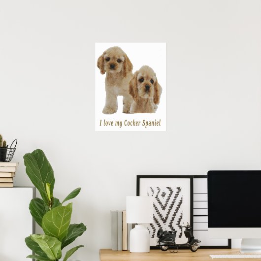 Cocker-Spaniels Poster (Heimbüro)