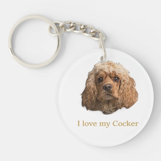 Cocker-Spaniels Schlüsselanhänger (Vorderseite)