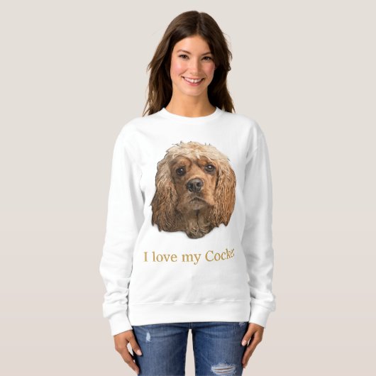 Cocker-Spaniels Sweatshirt (Vorne ganz)