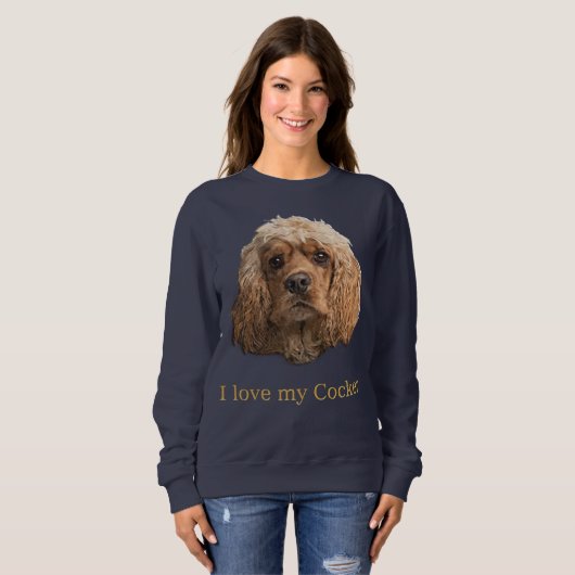 Cocker-Spaniels Sweatshirt (Vorne ganz)