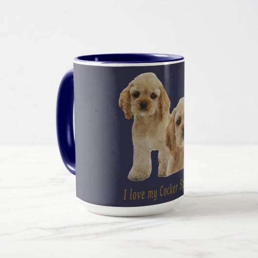 Cocker-Spaniels Tasse (Vorderseite Links)