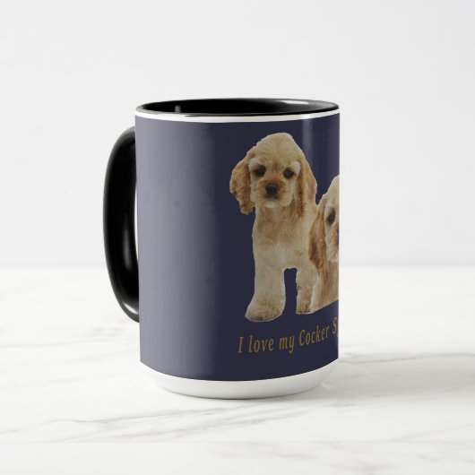 Cocker-Spaniels Tasse (Vorderseite Links)