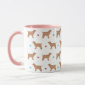 Cocker-Spaniels und Herz-Tasse Tasse (Links)