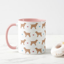 Cocker-Spaniels und Herz-Tasse