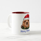 Cocker-Spaniels Zweifarbige Tasse (Vorderseite Links)