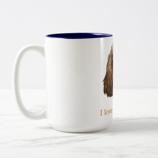 Cocker-Spaniels Zweifarbige Tasse (Links)