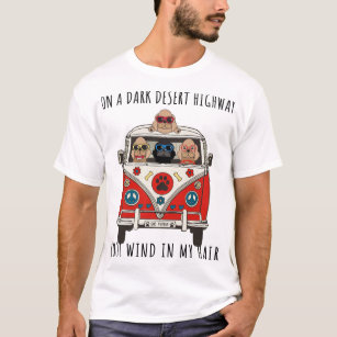 Cocker Spanier auf einer dunklen Wüste Highway Coo T-Shirt