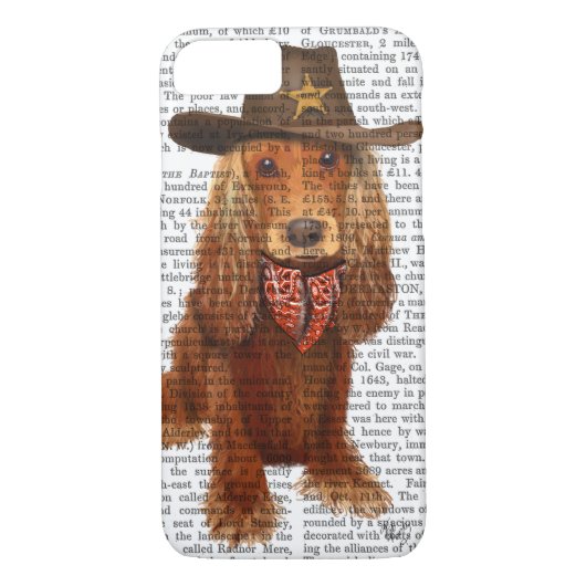 Cocker Spanier Cowboy 2 Case-Mate iPhone Hülle (Rückseite)