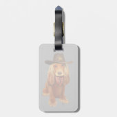 Cocker Spanier Cowboy Gepäckanhänger (Rückseite vertikal)