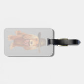 Cocker Spanier Cowboy Gepäckanhänger (Rückseite horizontal)