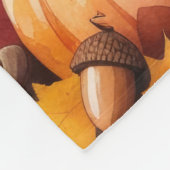 Cocker Spanier im Herbst hinterlässt Erntedank Kun Fleecedecke (Ecke)