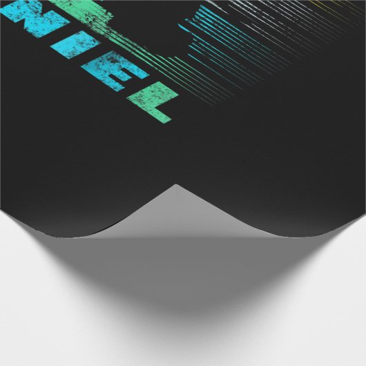 Cocker Spanier| Retro Black Cocker Spanisch Geschenkpapier (Ecke)