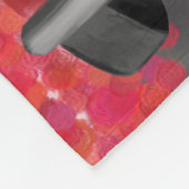 Cocker Spanierwagen mit Herz Valentins Fleecedecke (Ecke)