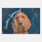 Cocker Spanierwrapping Paper Sheets Geschenkpapier Set (Vorderseite)