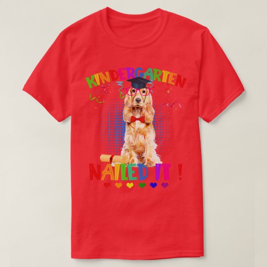 Cocker Spanisch Abschluss Klasse 22 Kindergarten T-Shirt (Design vorne)