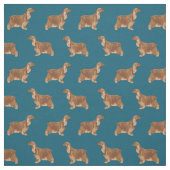 Cocker Spanisch dunkelblaues Muster Stoff (Muster)