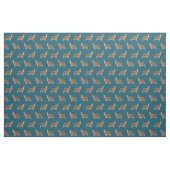 Cocker Spanisch dunkelblaues Muster Stoff (Fat Quarter (45,7 x 55,9 cm))