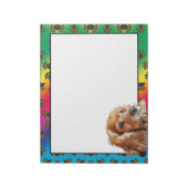 Cocker Spanisch farbenfrohe Hundekuchen Muster Not Notizblock (Rotiert)