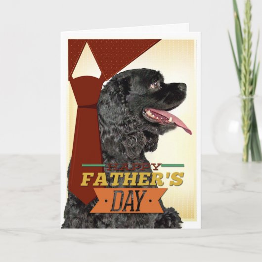 Cocker Spanisch Father's Day Card Karte (Vorderseite)