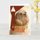 Cocker Spanisch Father's Day Card Karte (Gelbe Blume)