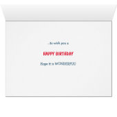 Cocker Spanisch in Wicker Basket Geburtstagskarte (Innenansicht Horizontal (Unten))