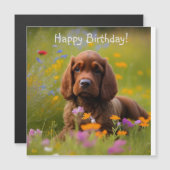 Cocker Spanisch Magnetkarte (Vorne/Hinten)