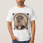 Cocker Spanisch mit Brille T-Shirt (Vorderseite)