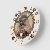 Cocker Spanisch mit Brille Uhr (Winkel)