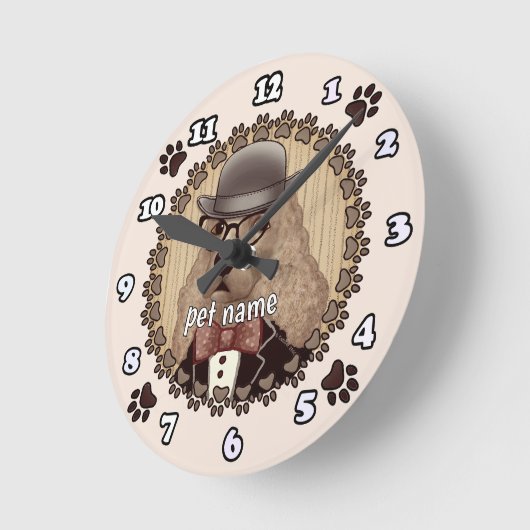 Cocker Spanisch mit Brille Uhr (Winkel)