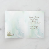 Cocker Spanisch Pet Beileid über Rainbow Bridge Karte (Innenseite)