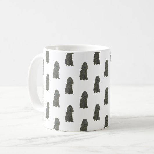 Cocker Spanisch (Schwarz) Kaffeetasse (Vorderseite Links)